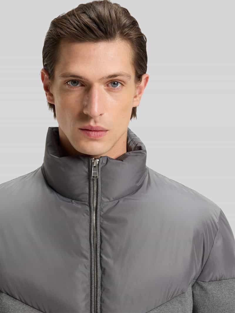 Boss Regular fit gewatteerd jack met geborsteld flanel model 'H-CLANELLO1'