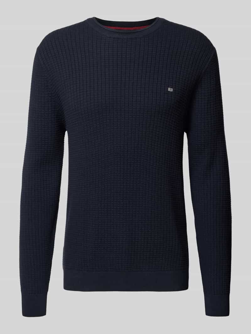 Christian Berg Men Gebreide pullover met labeldetail
