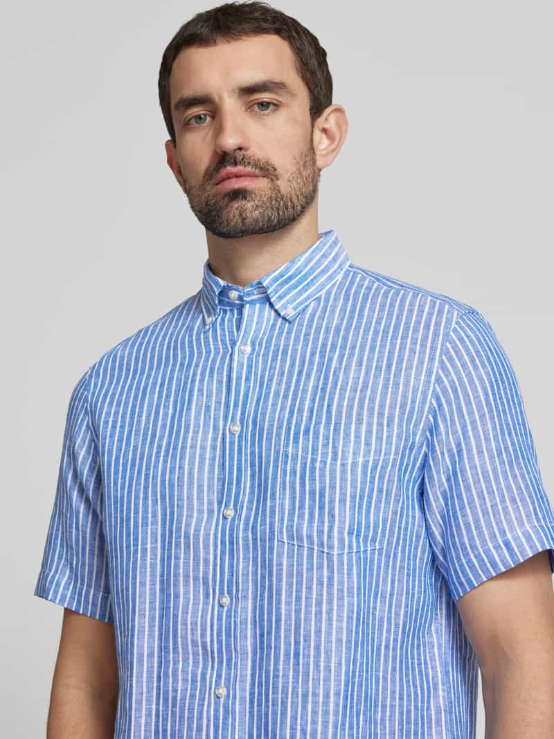 Christian Berg Men Vrijetijdsoverhemd met knoopsluiting