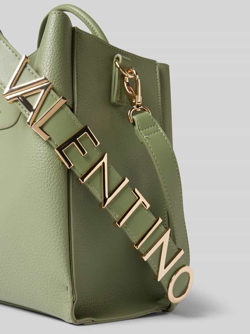 VALENTINO BAGS Handtas met labeldetail in metallic