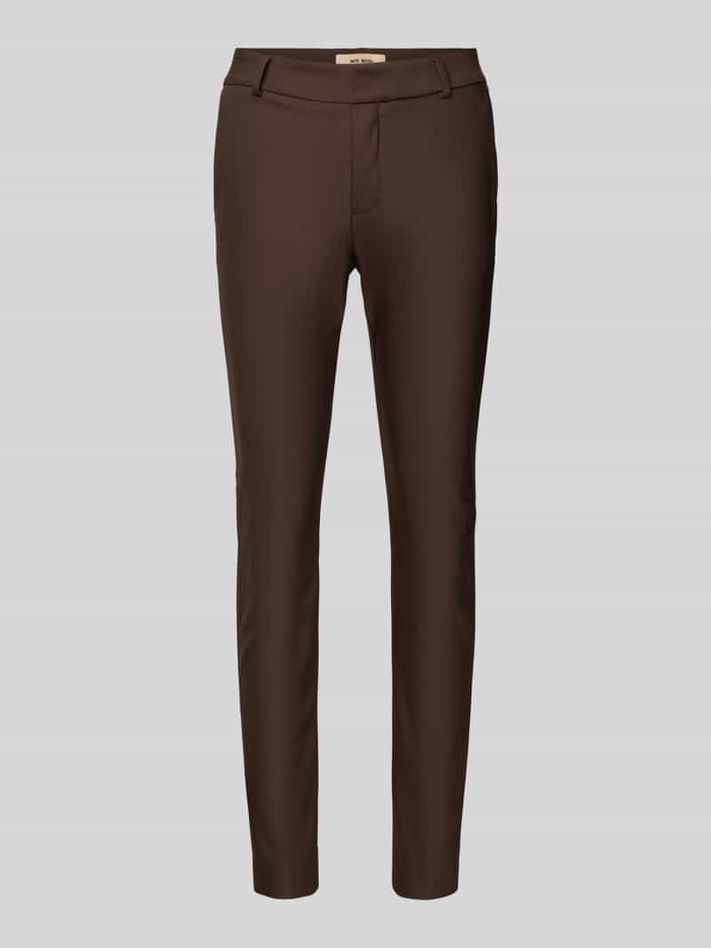 MOS MOSH Skinny fit pantalon met paspelzakken aan de achterkant model 'Abbey'
