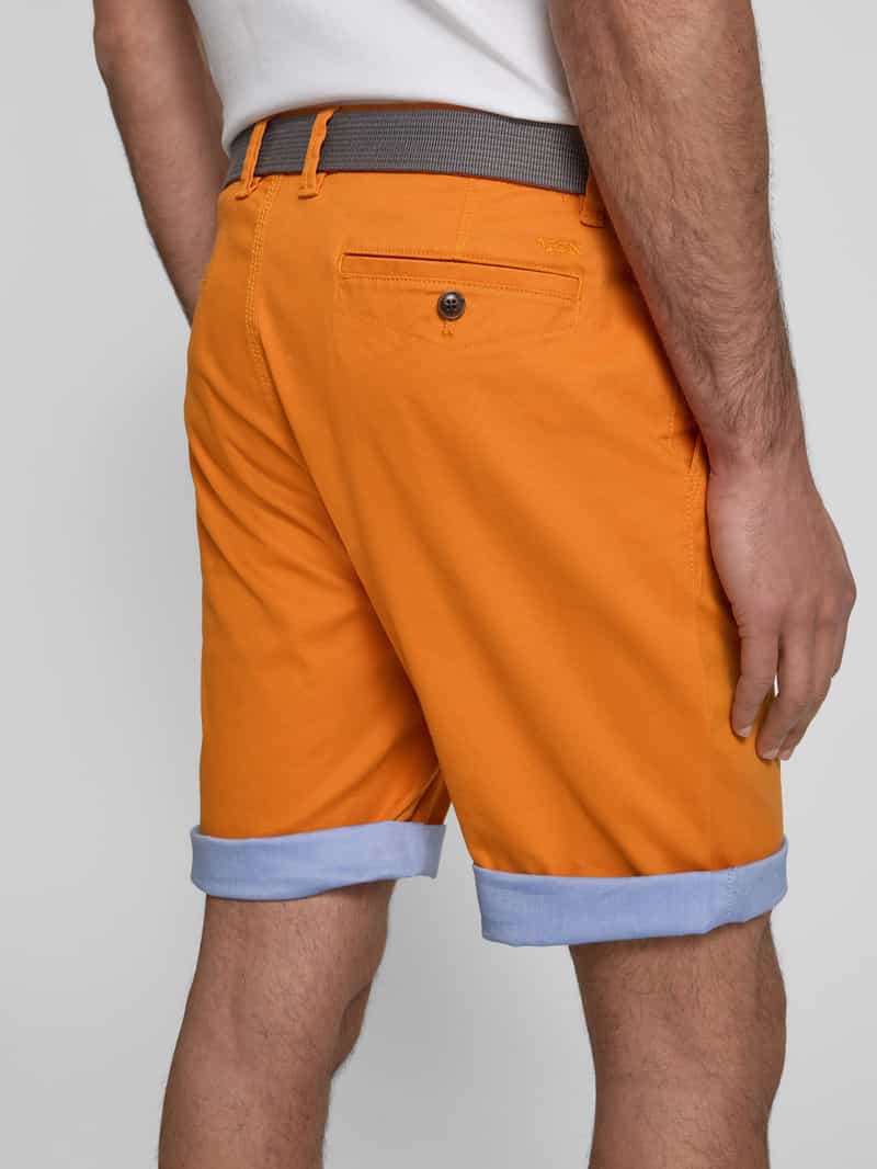 MCNEAL Slim fit shorts met riem