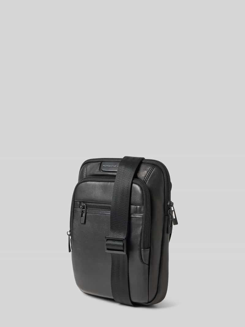 Porsche Design Schoudertas van leer met labeldetail