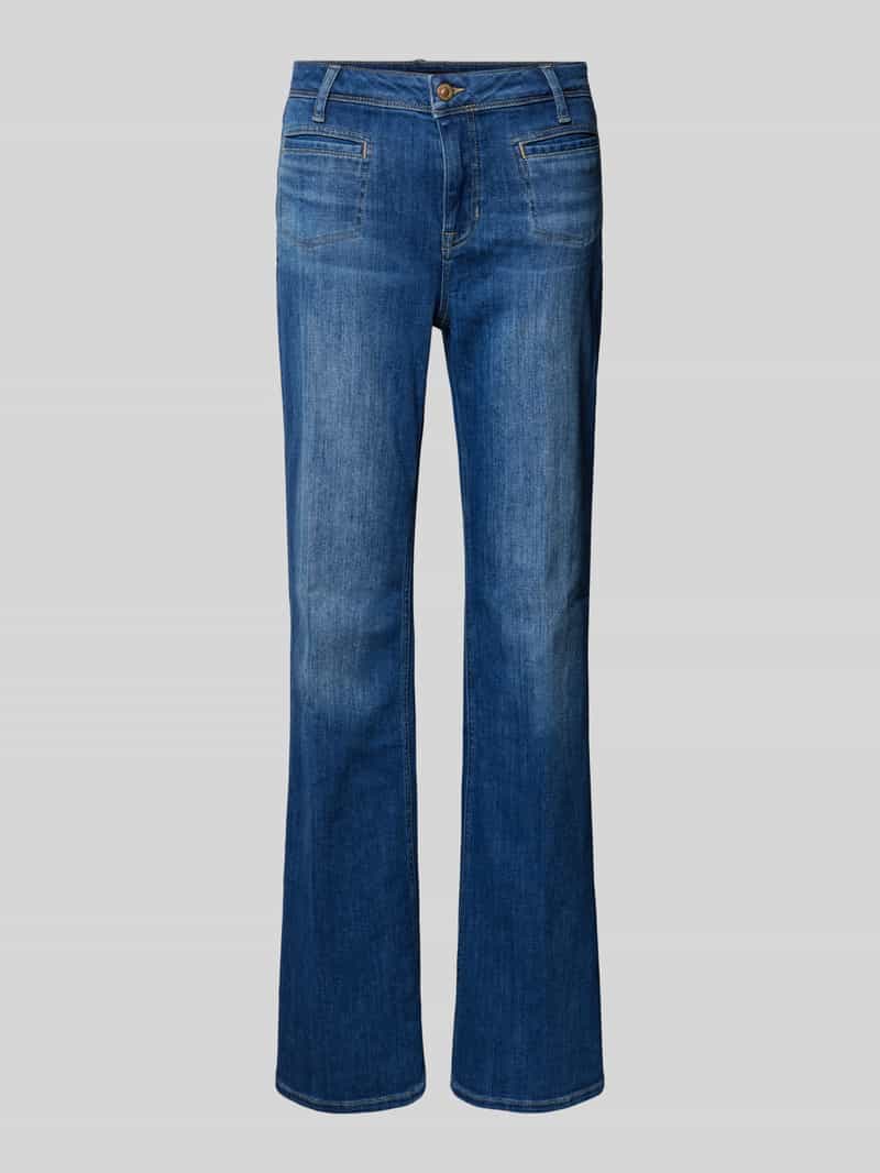 RAFFAELLO ROSSI Flared jeans met strookzakken model 'NELLA'