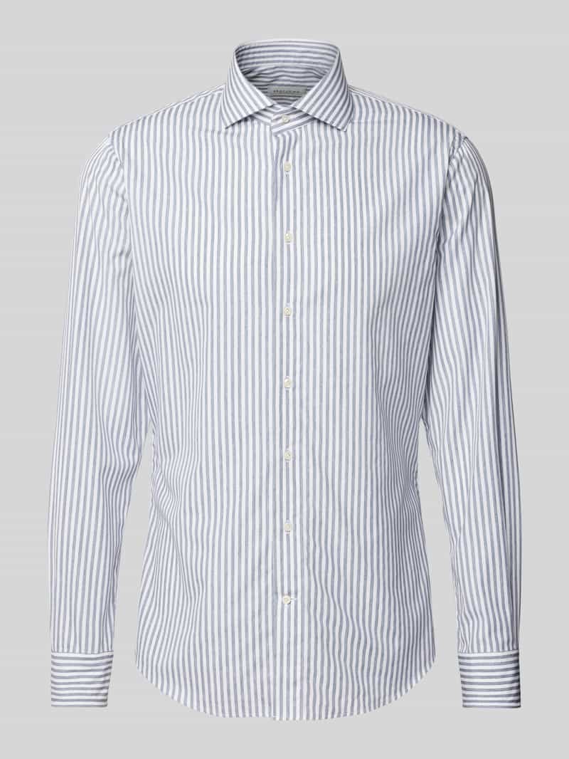 Profuomo Regular fit zakelijk overhemd met haaikraag model 'Cutaway'