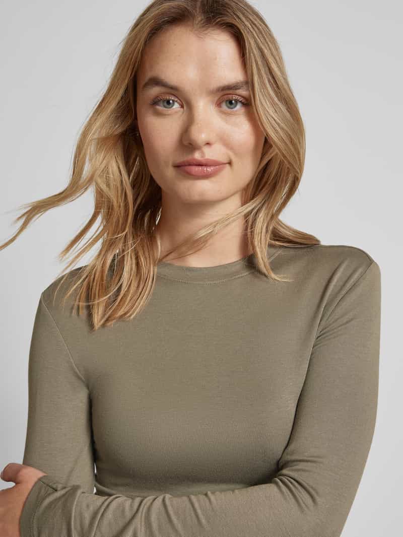 Vila Shirt met lange mouwen en ronde hals model 'ALEXIA'