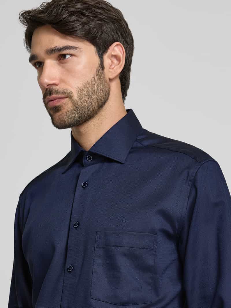Eterna Modern fit zakelijk overhemd met kentkraag
