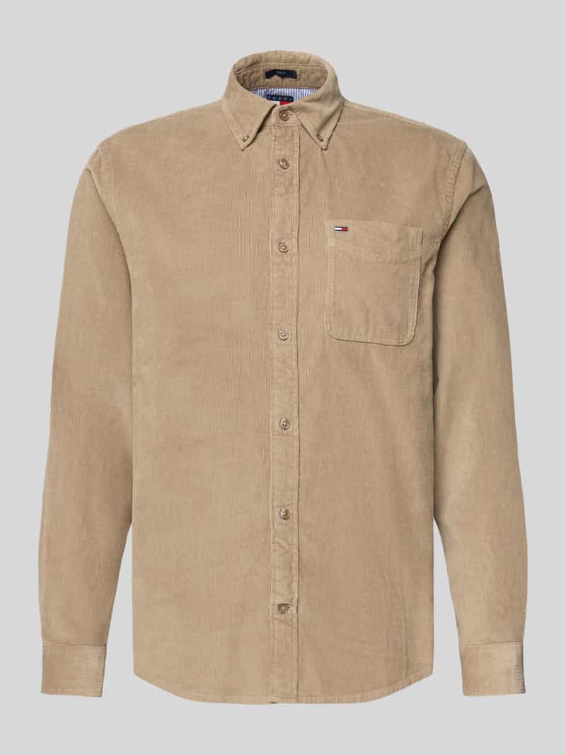 Tommy Jeans Regular fit vrijetijdsoverhemd van puur katoen