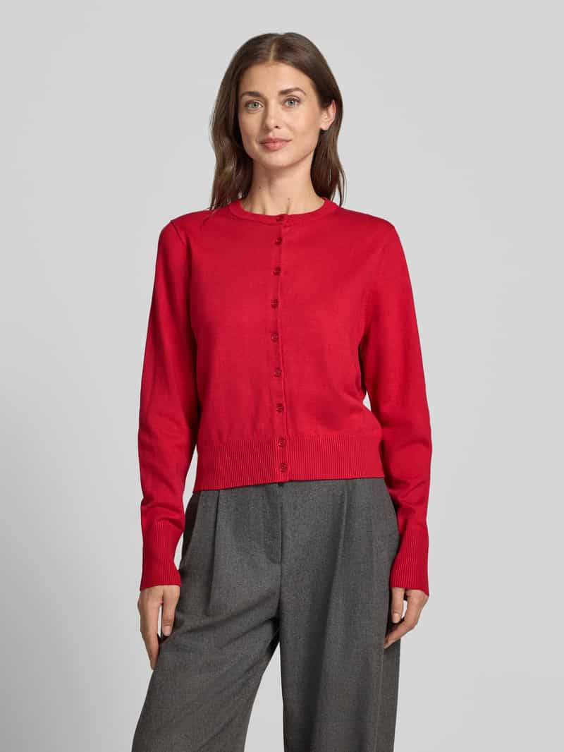 Jake*s Collection cardigan met decoratieve mouwknopen