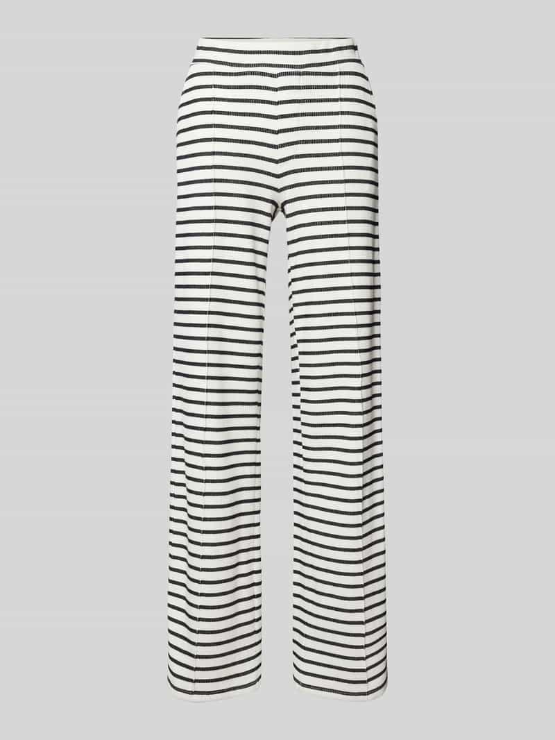 Smith and Soul Flared stoffen broek met structuurmotief