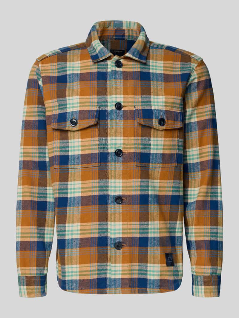 OLYMP Level 5 Casual fit overhemdjack met borstzakken