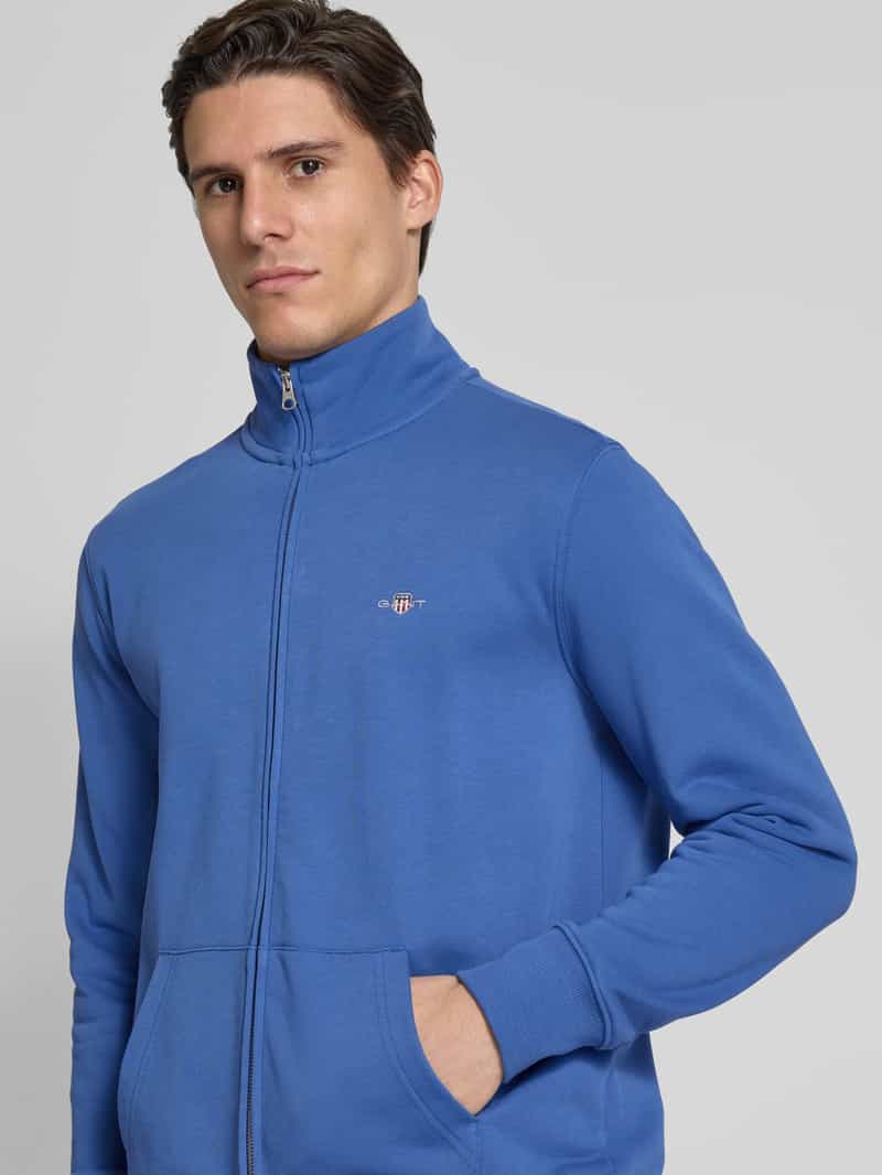 Gant Regular fit sweatjack met labelstitching