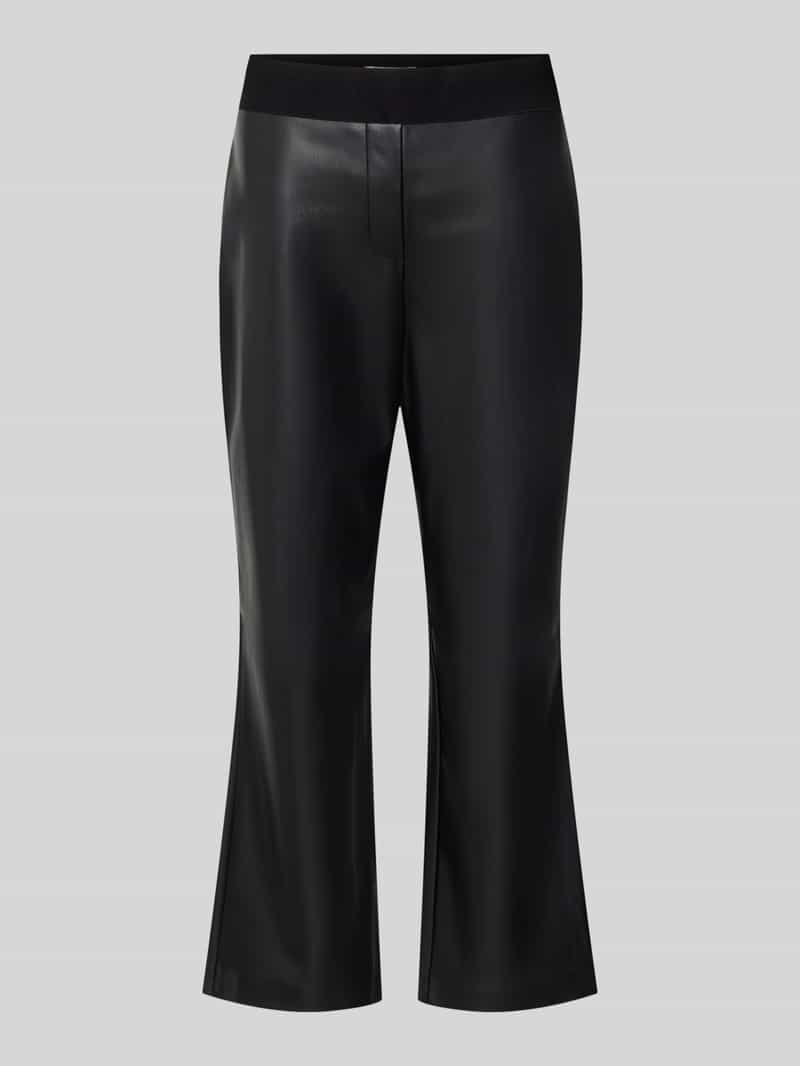 Flared fit broek in -look
