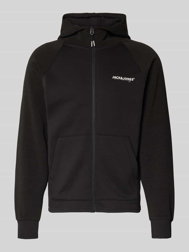 jack & jones Regular fit sweatjack met logoprint model 'Thatcher'