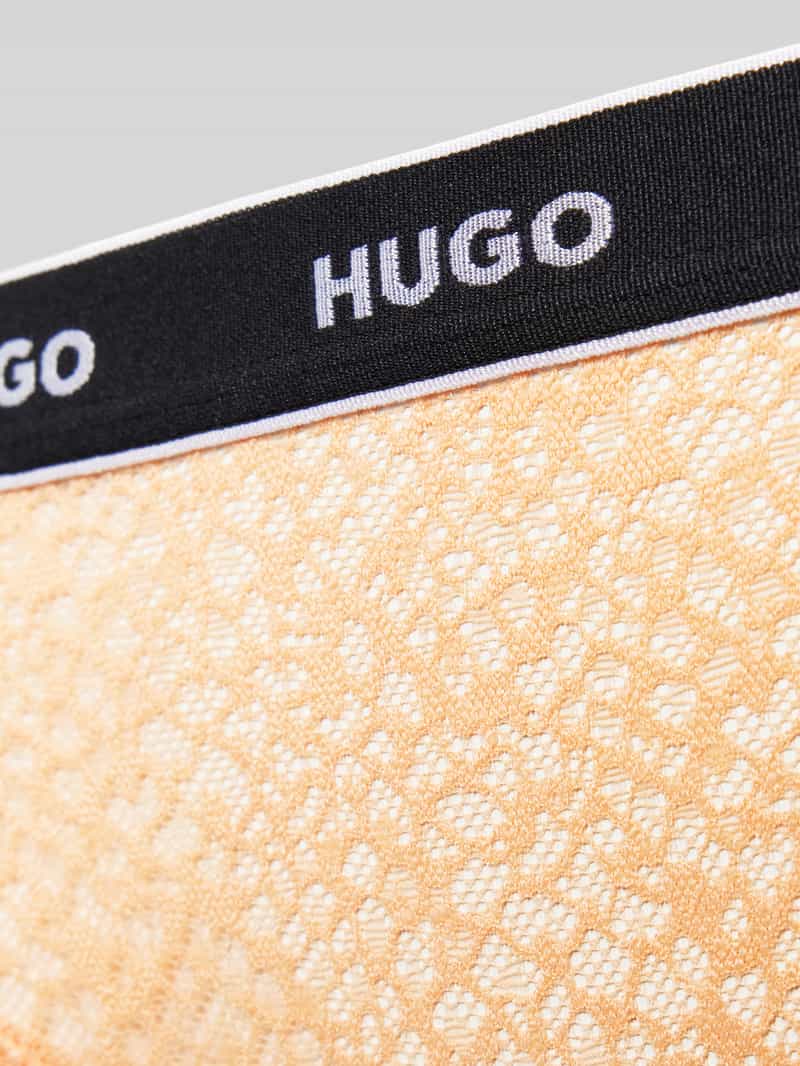 HUGO String met elastische band met label in een set van 3 stuks