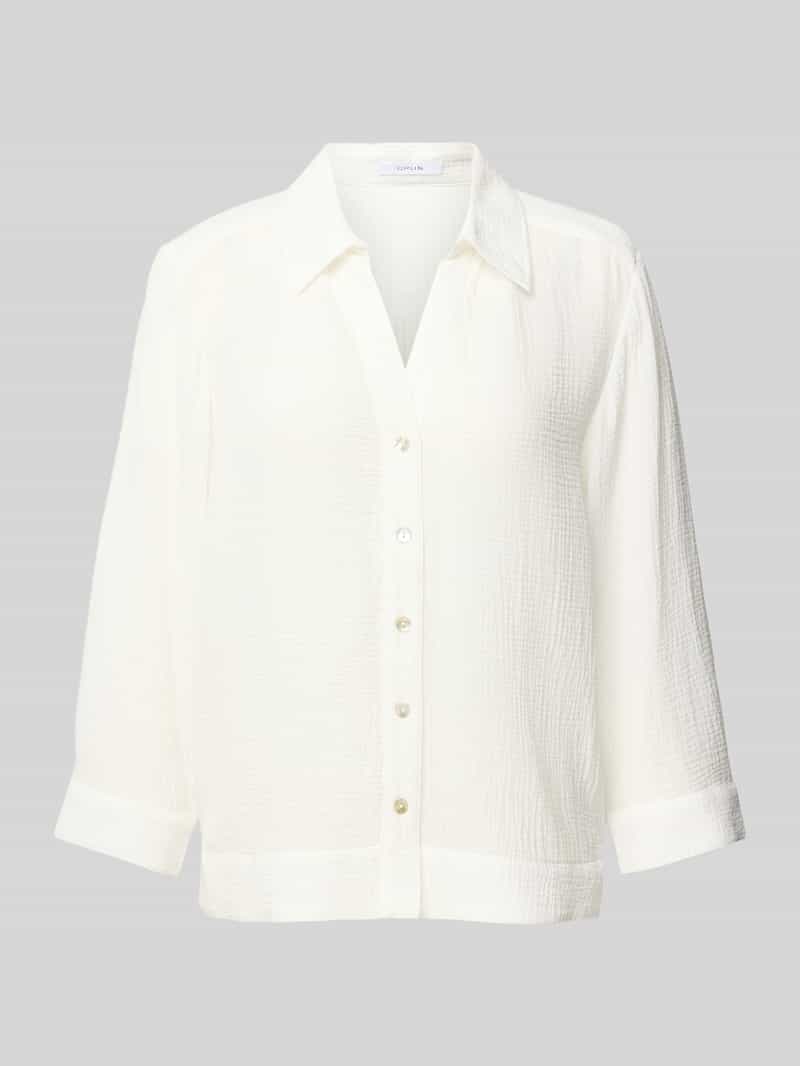 Opus Regular fit overhemdblouse met platte kraag model 'Fratea'