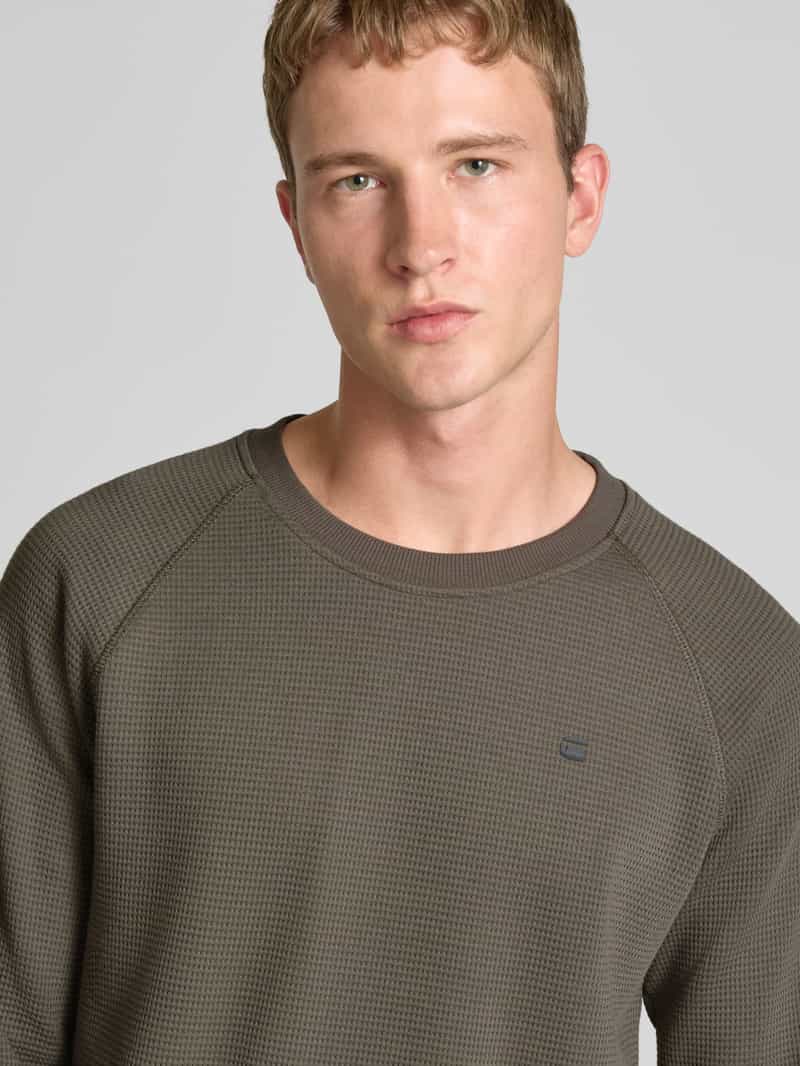 G-Star Raw Regular fit shirt met lange mouwen in gebreide look model 'Jirgi'