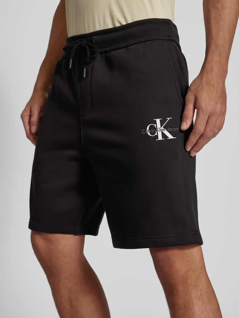 Calvin Klein Jeans Sweatshorts met labelprint