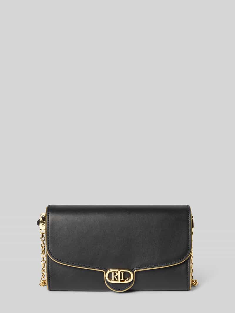Lauren Ralph Lauren Clutch van runderleer met labelapplicatie