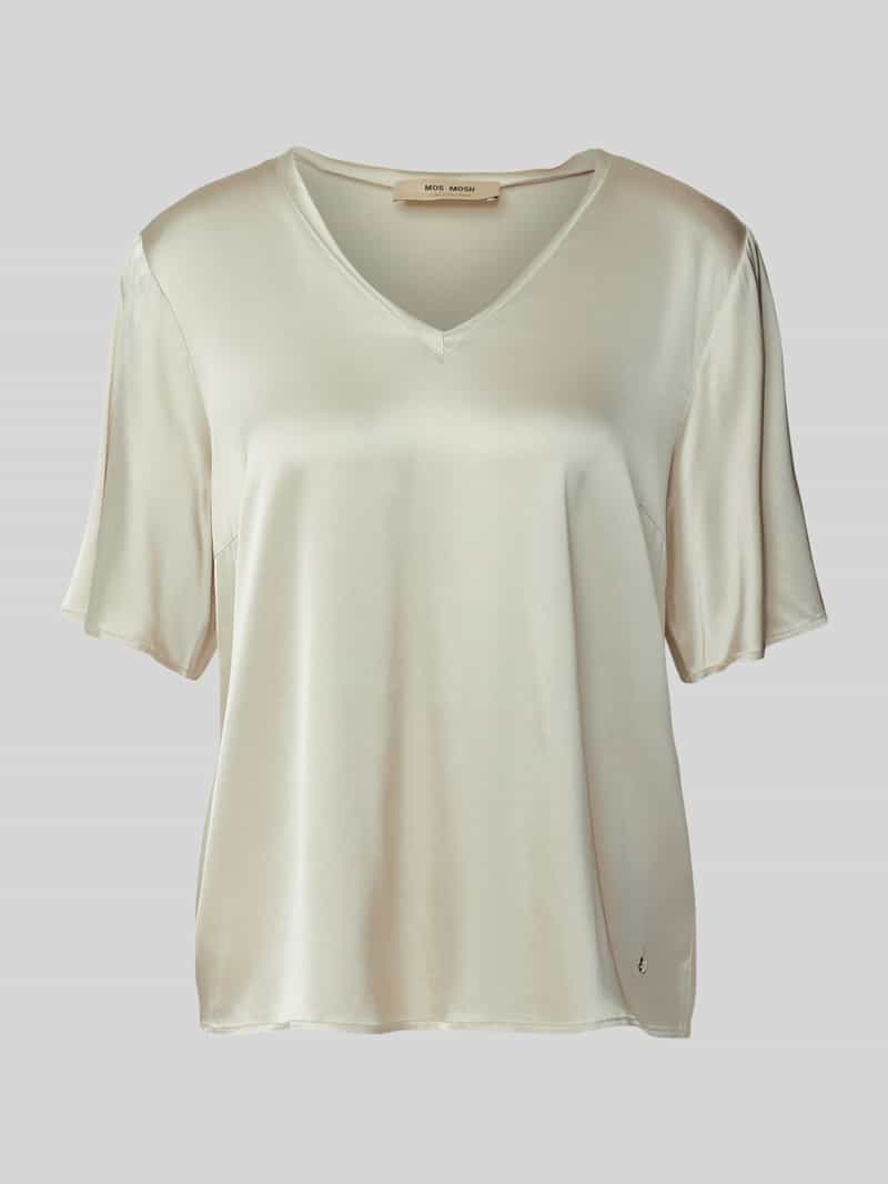 MOS MOSH Regular fit blouseshirt met V-hals model 'EVIE'
