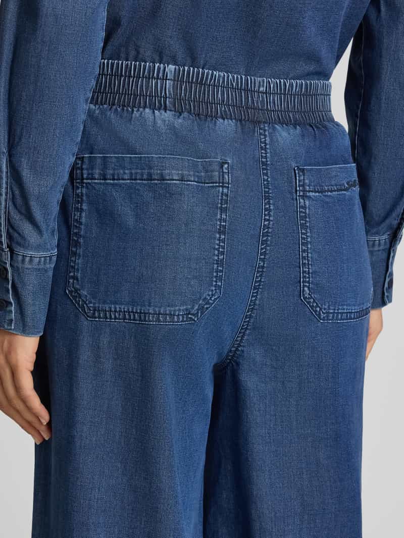 Smith and Soul Wide leg stoffen broek in jeanslook
