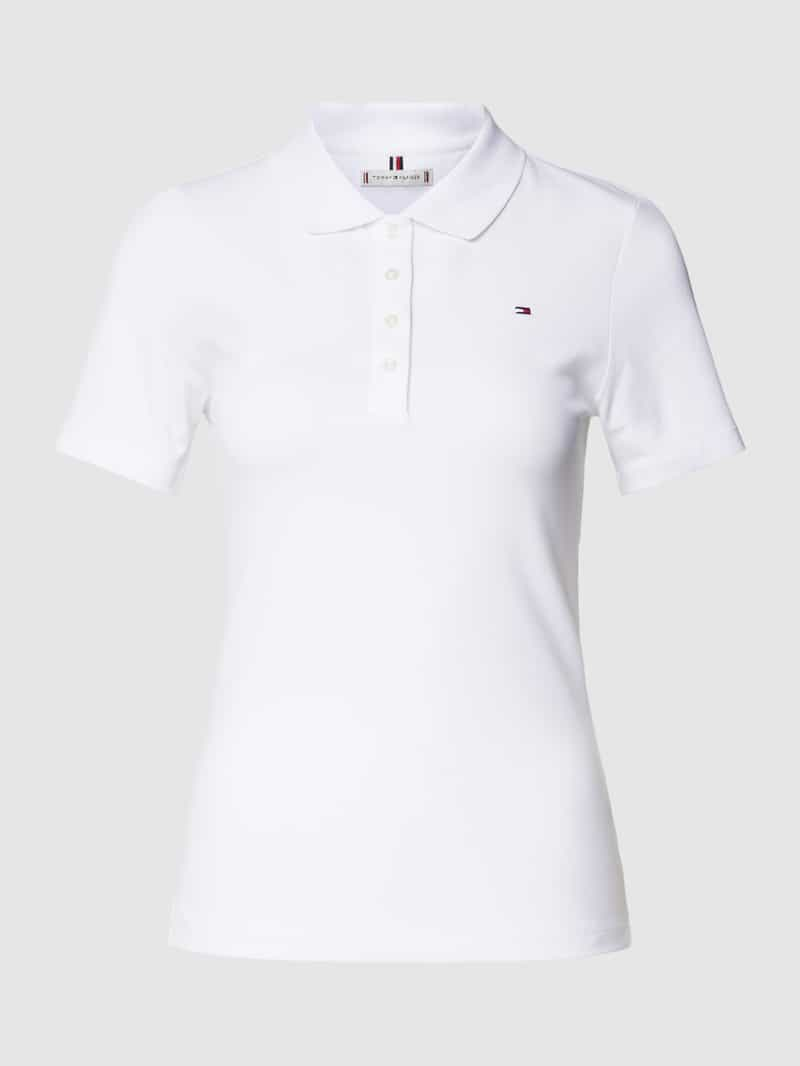 Tommy Hilfiger Slim fit poloshirt met logostitching model '1985'