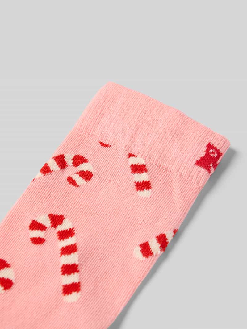 Happy Socks Regular fit sokken met motiefstitching model 'Candy'