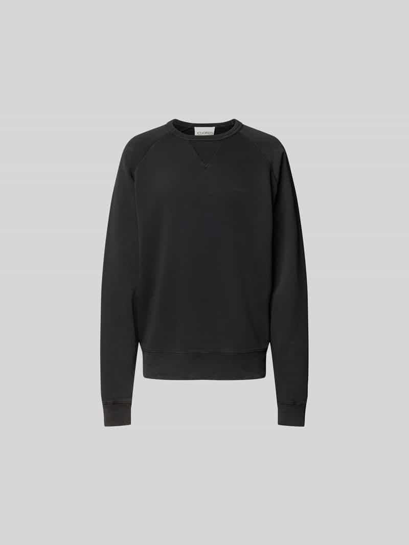 Sweatshirt met geribde boorden