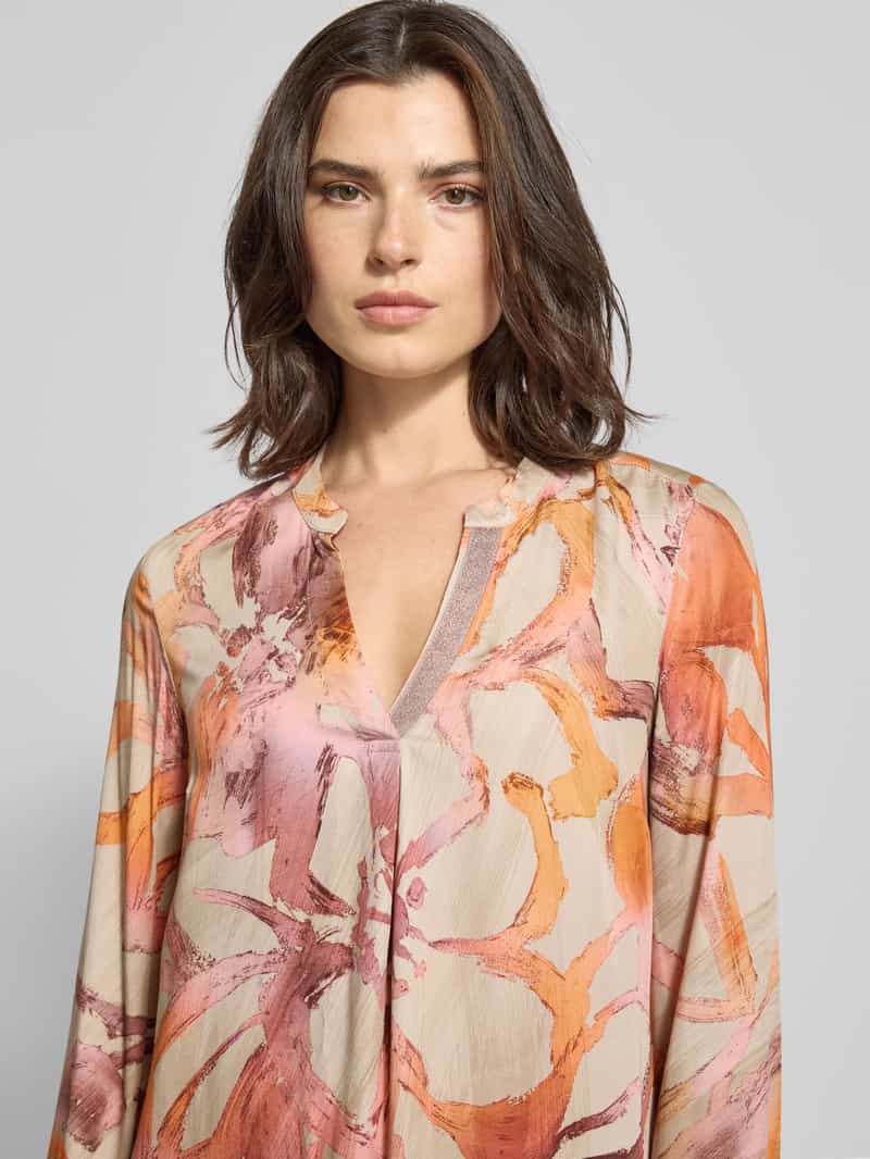 Emily Van den Bergh Blouse van viscose met V-hals
