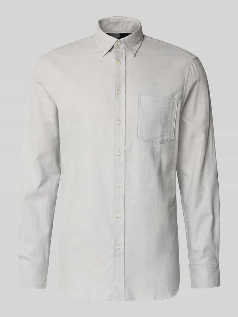 Christian Berg Men Regular fit vrijetijdsoverhemd met borstzak