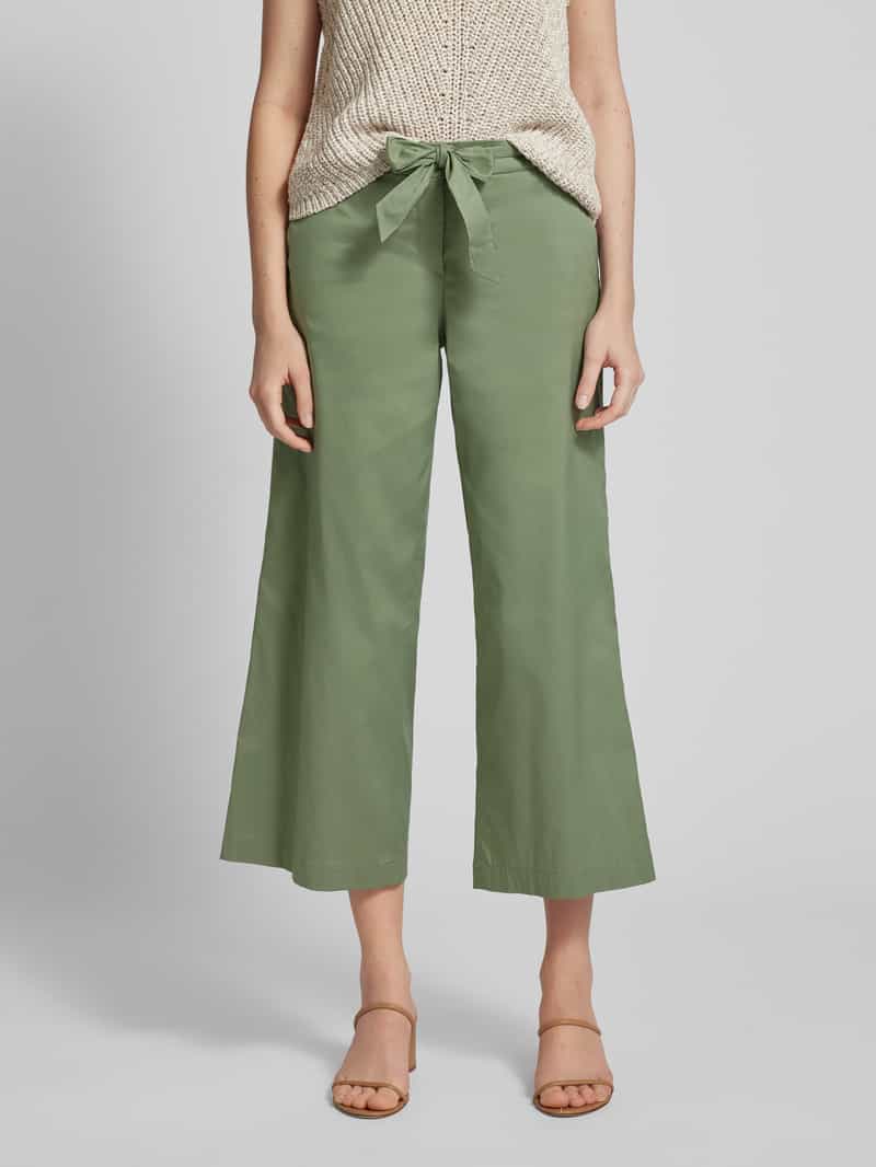 Regular fit paperbagbroek met verkort model Christian Berg Woman