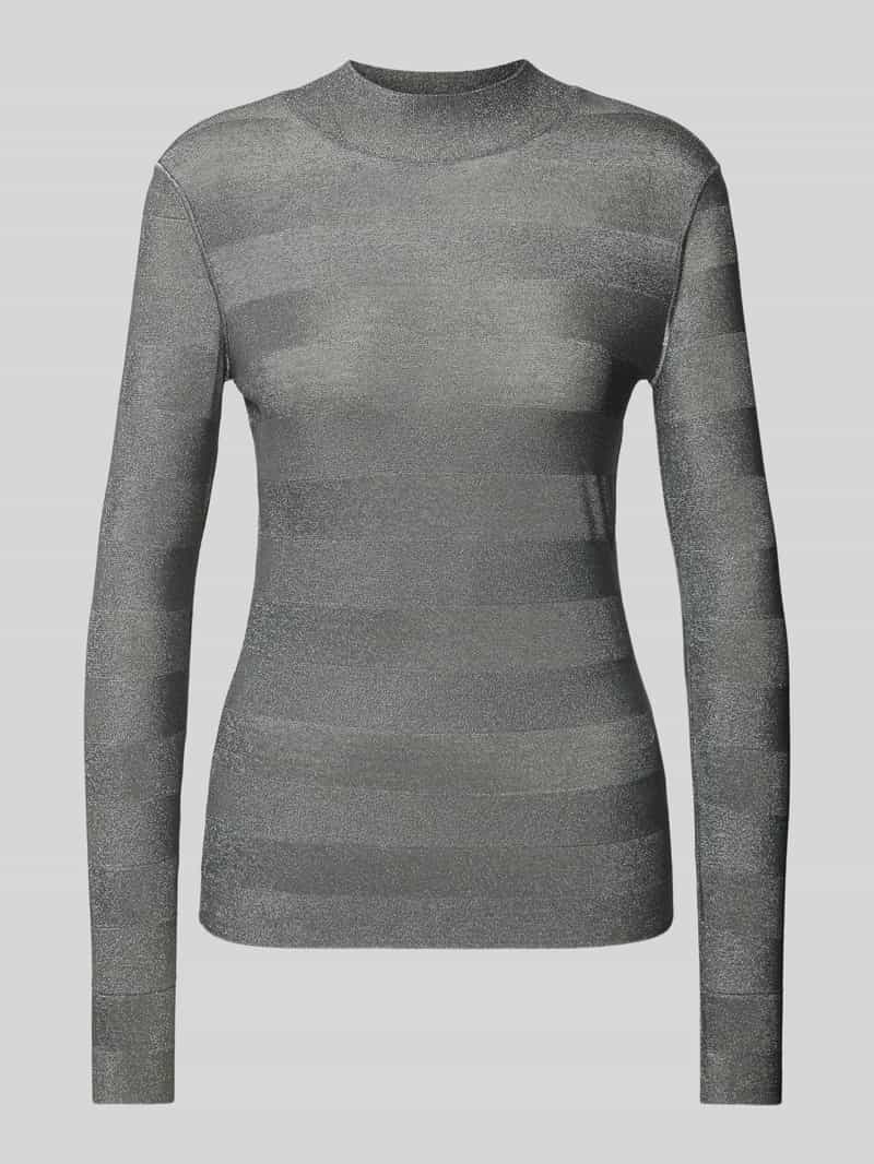 Emporio Armani Gebreide pullover met effectgaren