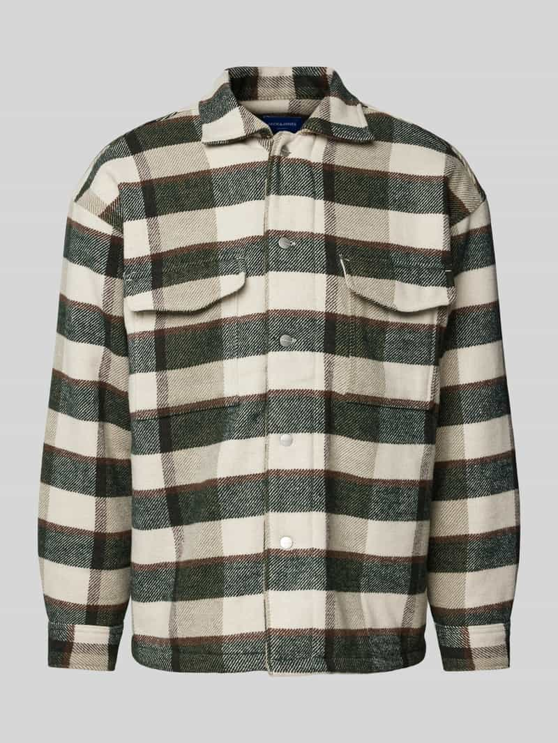 Jack & jones Regular fit overhemdjack met borstzakken