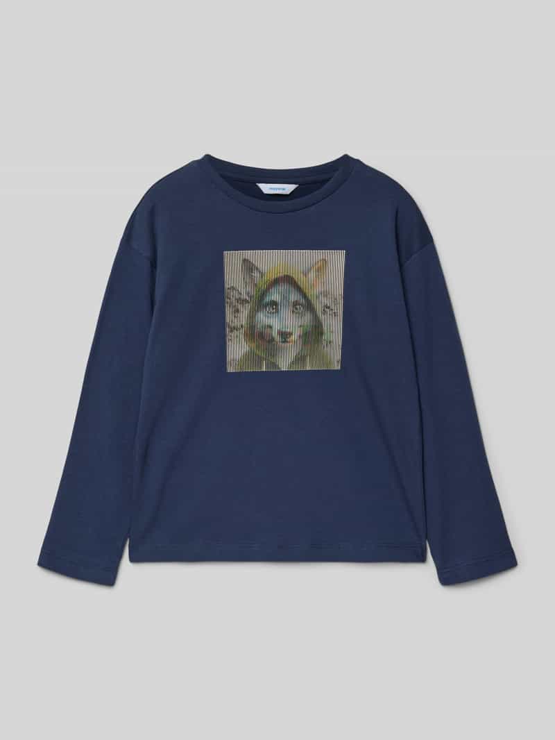 Mayoral Shirt met lange mouwen ronde hals en motiefprint