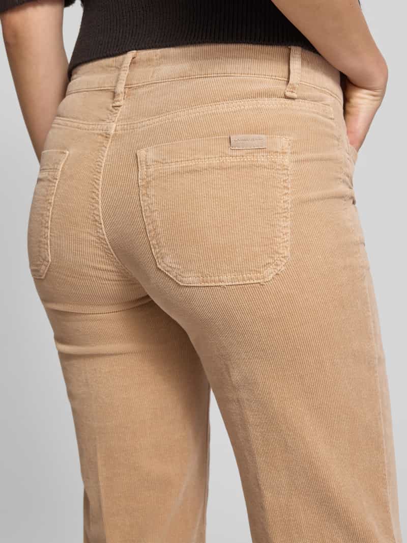 CAMBIO Bootcut corduroy broek met steekzakken model 'TESS'