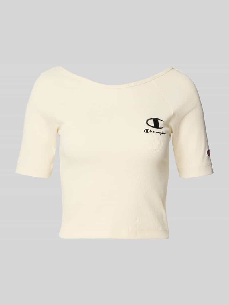 Champion Fitted fit kort shirt met labelstitching