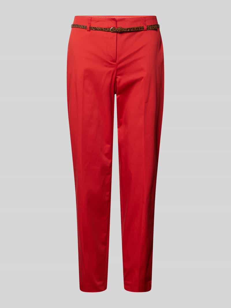 Christian Berg Woman Slim fit stoffen broek met verkort model