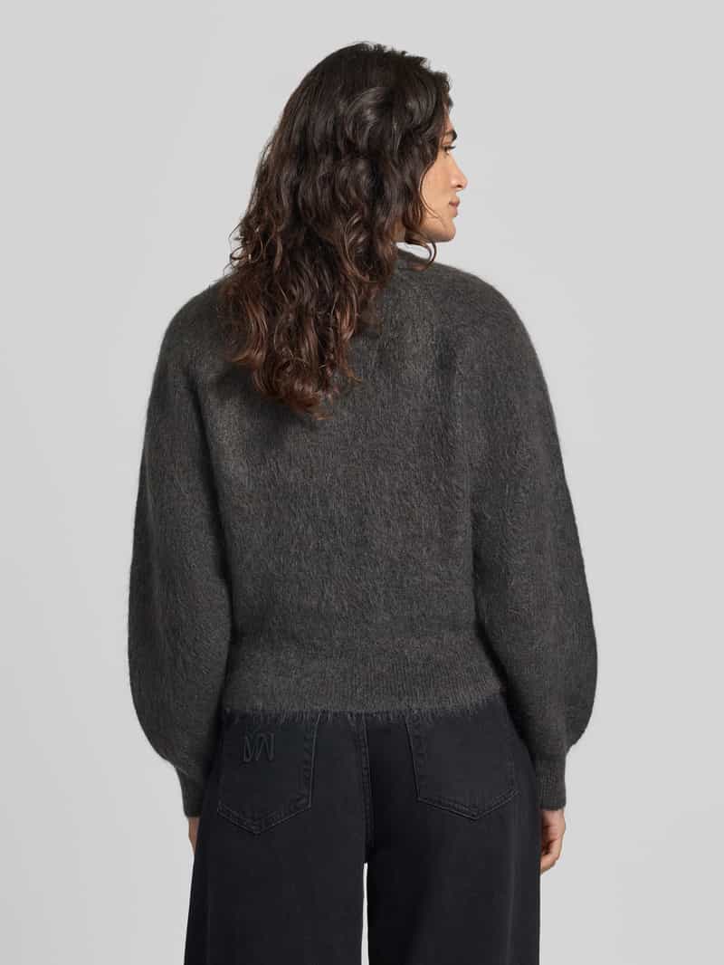 SELECTED WOMEN Regular fit pullover van mix van mohair en wol model 'MIRA' antraciet, foto 2