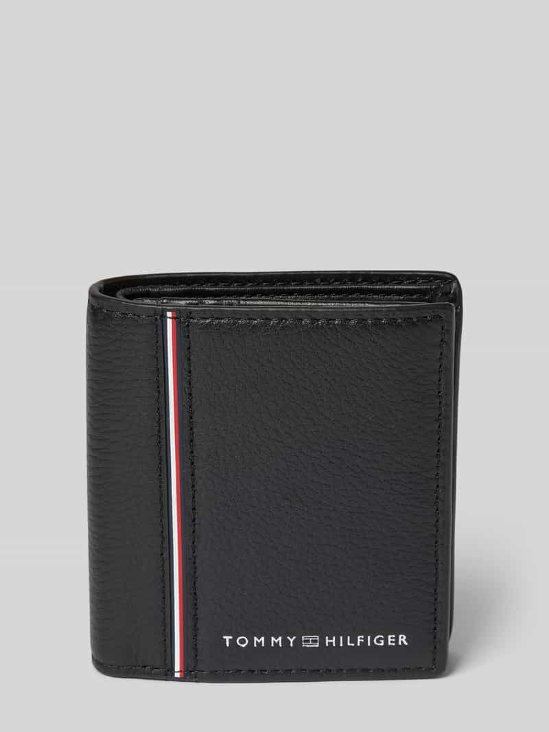 Tommy Hilfiger Leren portemonnee met labelprint