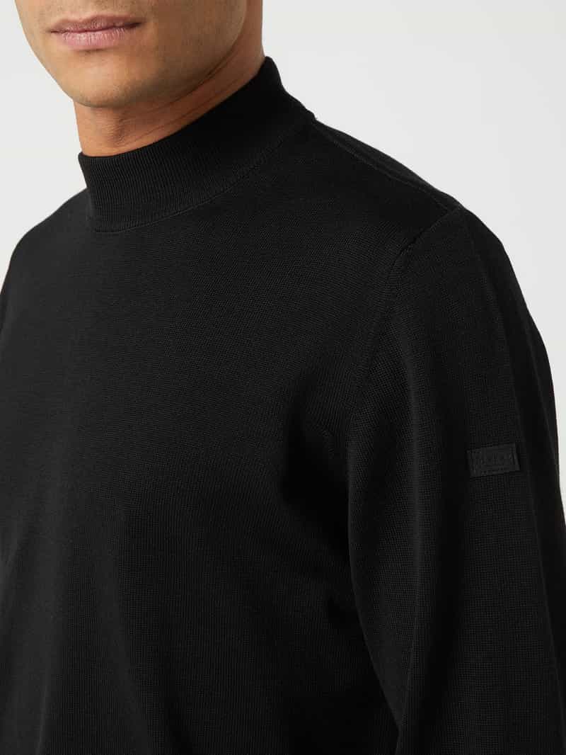 maerz muenchen Pullover van merinowol met opstaande kraag