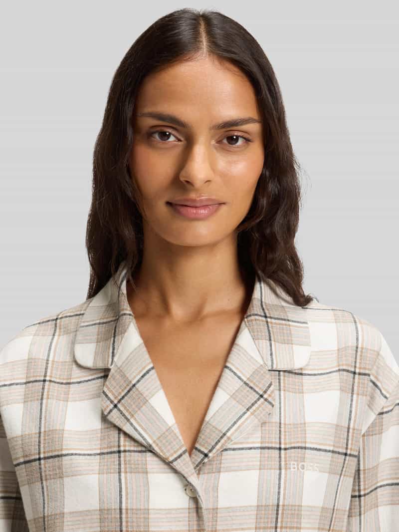 Boss Regular fit pyjamabovendeel van katoenmix model 'HOLIDAY'
