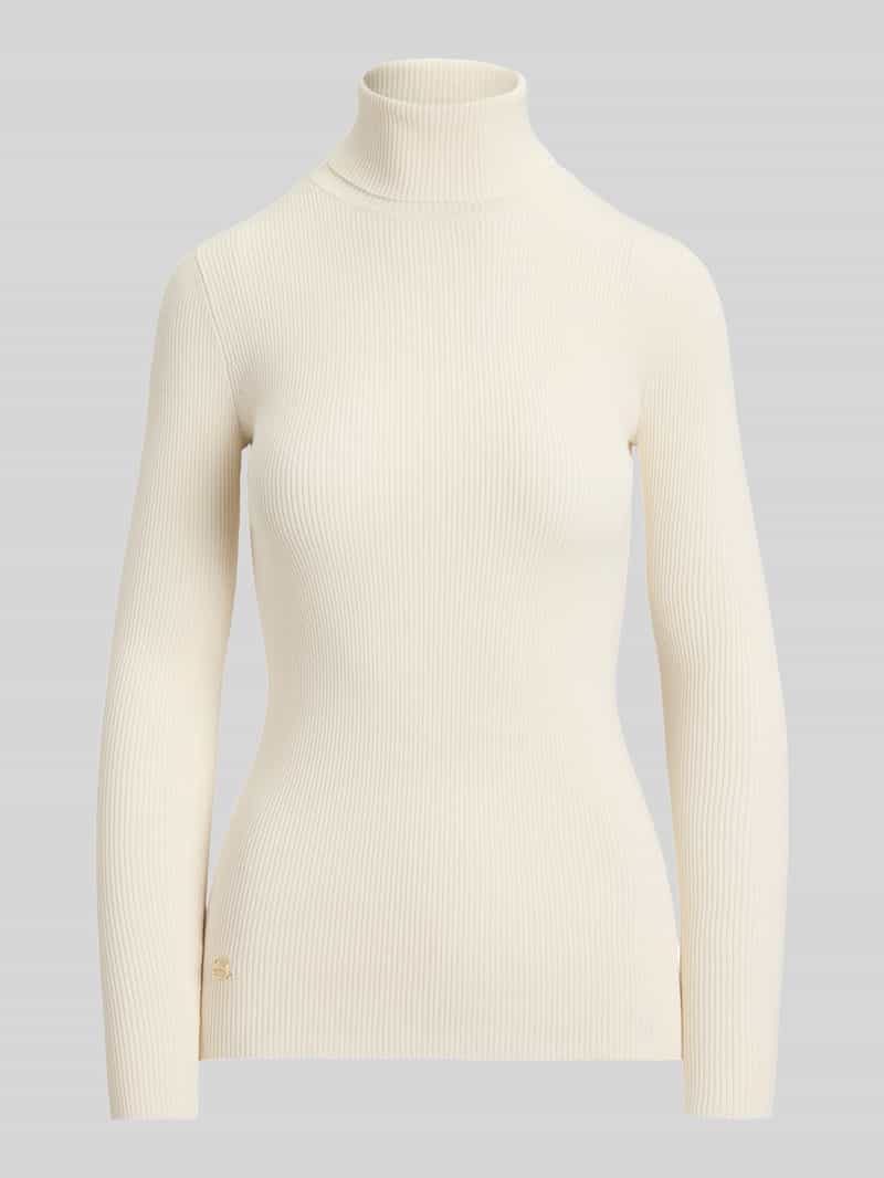 Lauren Ralph Lauren Slim fit coltrui van mix van katoen en modal