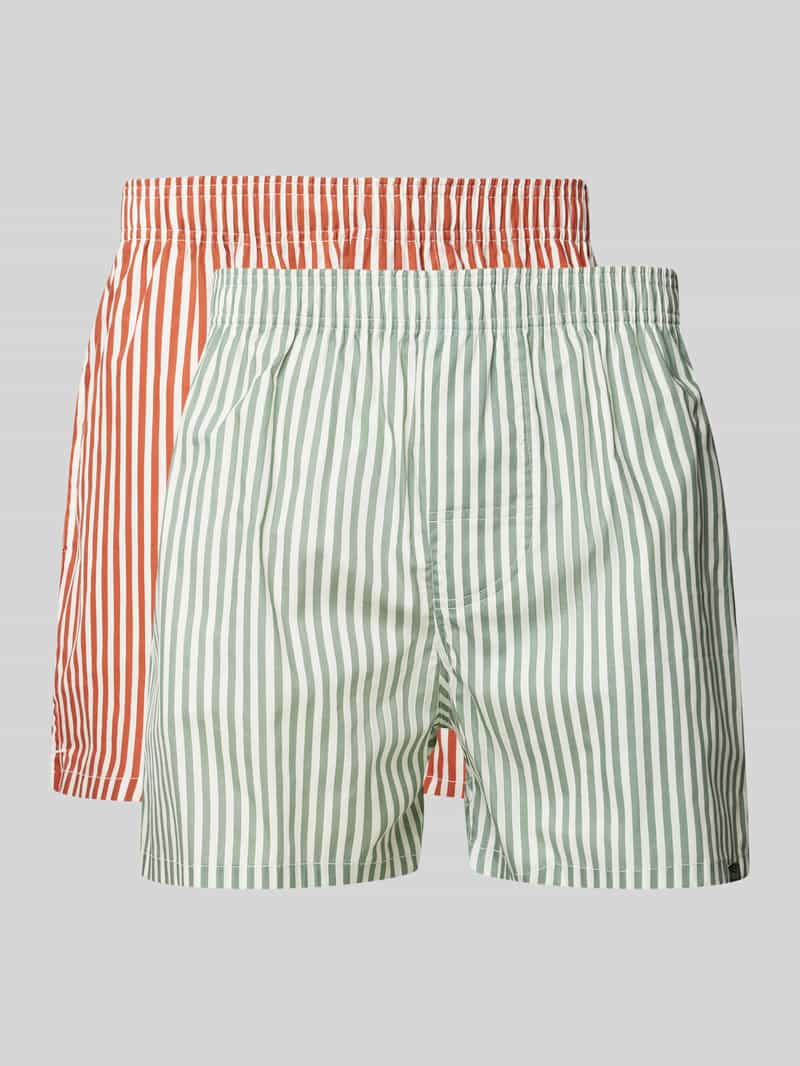 POCKIES Boxershort met labeldetail in een set van 2 stuks