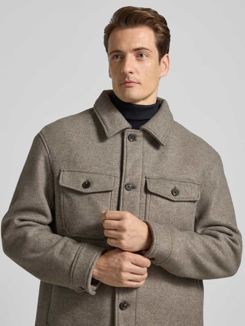 Selected Homme Regular fit jack met wol model 'MITCH'