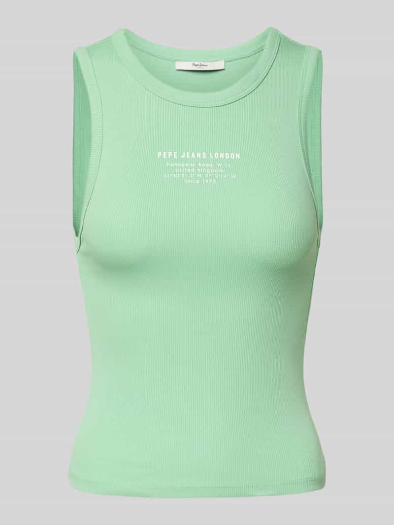 Pepe Jeans Slim fit tanktop van katoenmix model 'VIV'