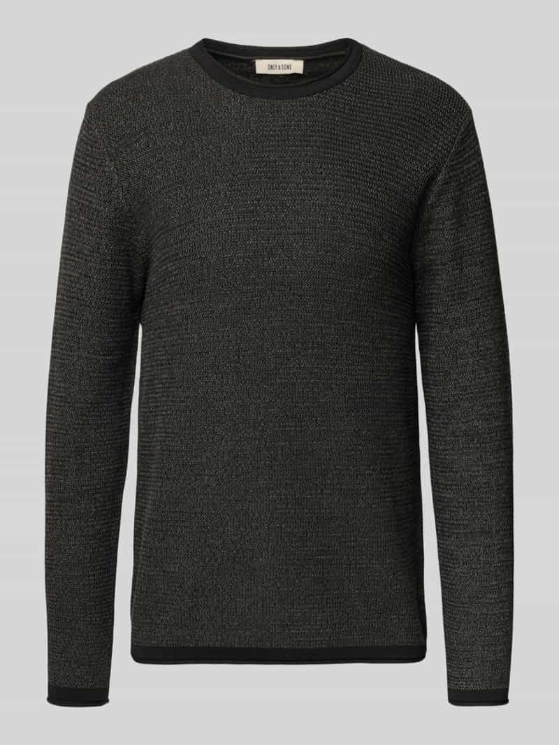 Only & Sons Regular fit gebreide pullover van puur katoen model 'ERIC'