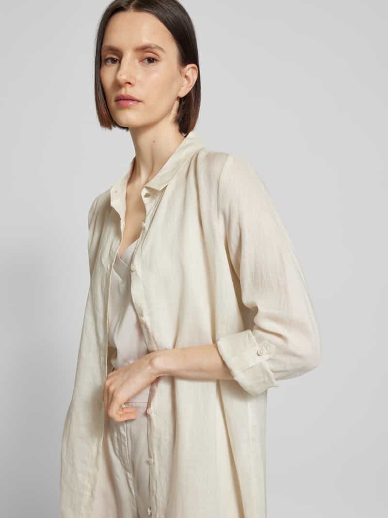 comma Extra lange overhemdblouse