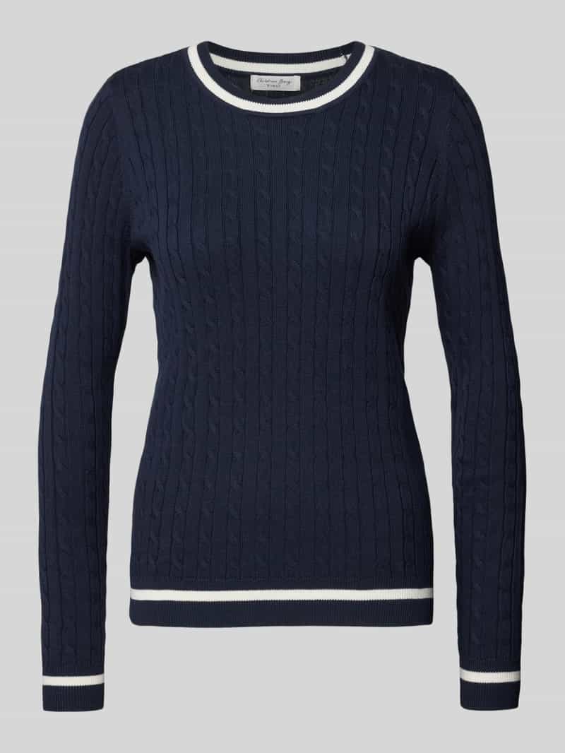 Christian Berg Woman Gebreide pullover met ribboorden