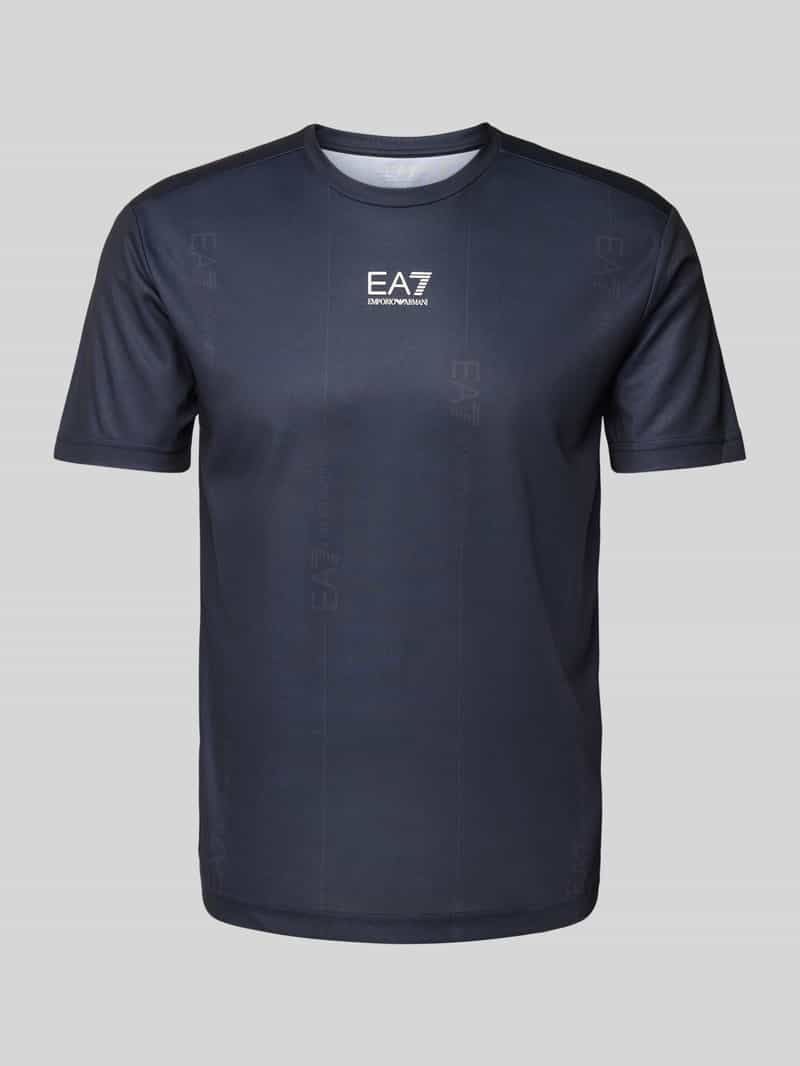 EA7 Emporio Armani T-shirt met labelprint