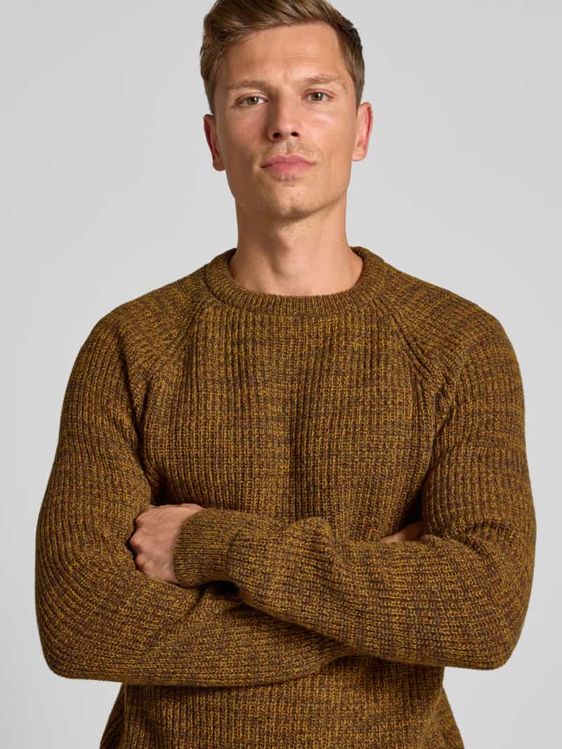 Barbour Regular fit gebreide pullover van pure wol